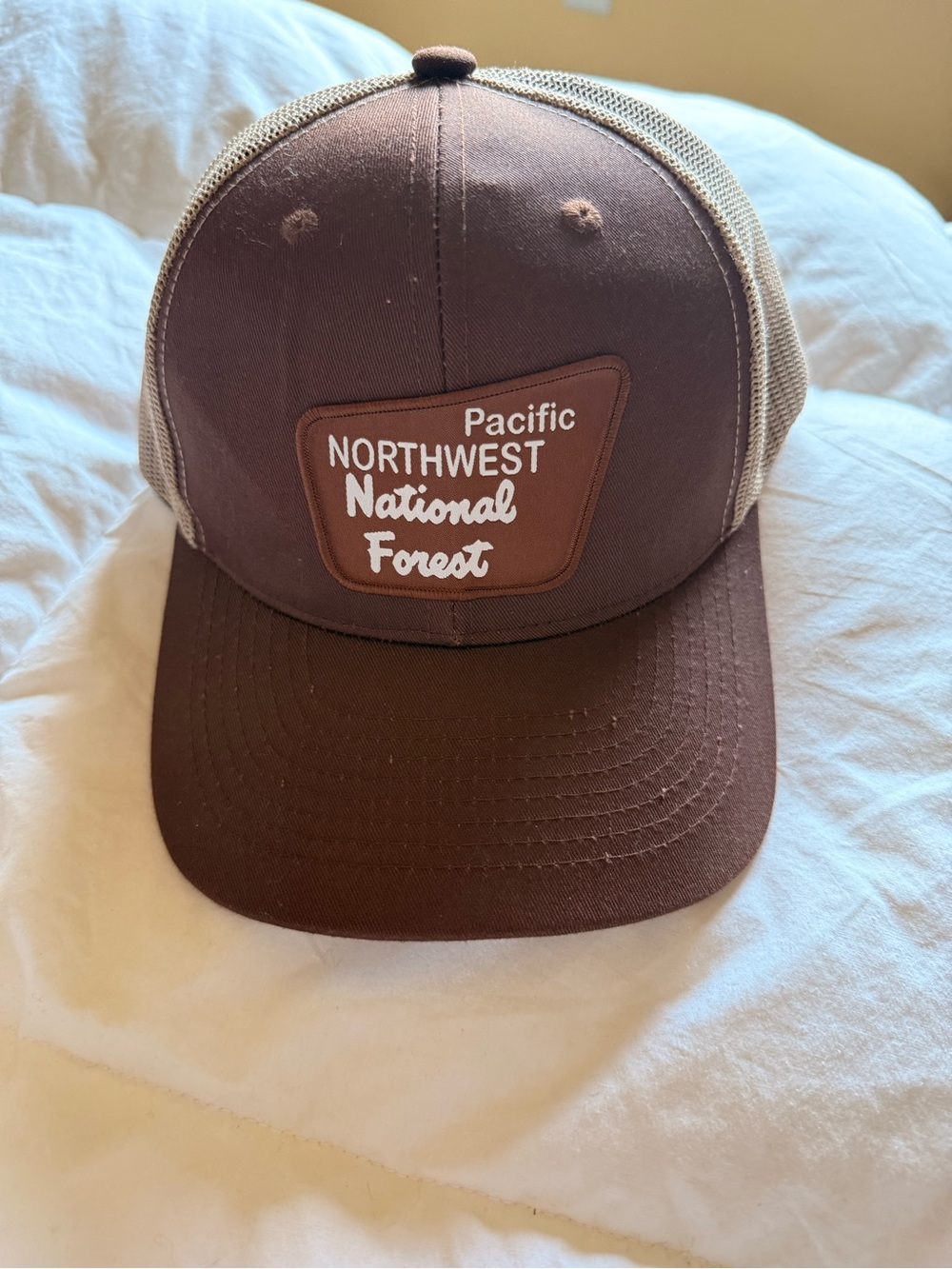 Pacifica Brown and Tan Northwest National Forest Trucker Hat